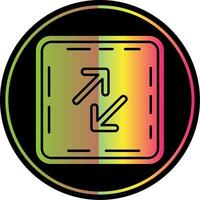 Swap Glyph Due Color Icon vector