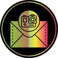 Camera Glyph Due Color Icon vector