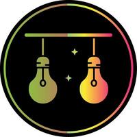 Light Glyph Due Color Icon vector