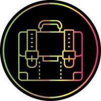 Suitcase Line Gradient Due Color Icon vector