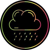Rainy Line Gradient Due Color Icon vector