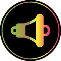 Speaker Glyph Due Color Icon vector