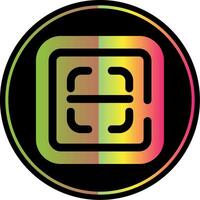 Scan Glyph Due Color Icon vector