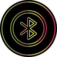 Bluetooth Line Gradient Due Color Icon vector