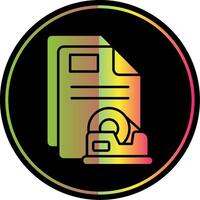 Tape Glyph Due Color Icon vector