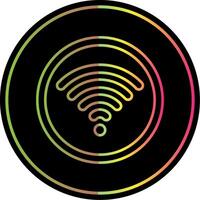 Wifi Line Gradient Due Color Icon vector