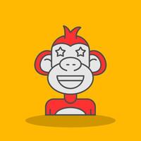 Famous Filled Shadow Icon vector