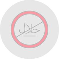 No Line Filled Light Circle Icon vector