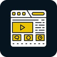 Website Glyph Two Color Icon vector