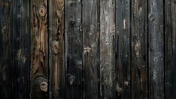 AI generated Dark Wood Texture photo