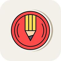 Compose Line Filled White Shadow Icon vector