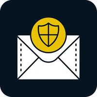 Security Glyph Two Color Icon vector