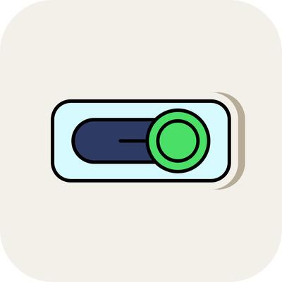 Switch Line Filled White Shadow Icon