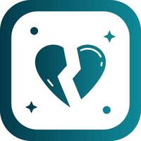 Break Glyph Gradient Round Corner Icon vector