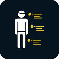 Person Glyph Two Color Icon vector