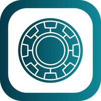 Chip Glyph Gradient Round Corner Icon vector