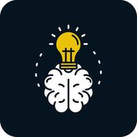 Brainstroming Glyph Two Color Icon vector