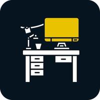 Workspace Glyph Two Color Icon vector