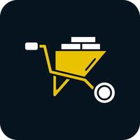 Cart Glyph Two Color Icon vector