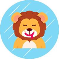 babear plano azul circulo icono vector