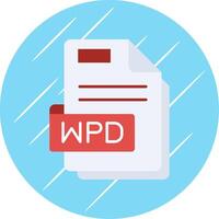 wpd plano azul circulo icono vector