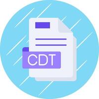 Cdt Flat Blue Circle Icon vector