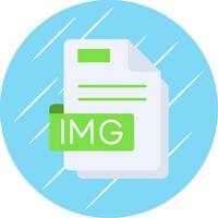 Img Flat Blue Circle Icon vector