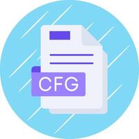 Cfg Flat Blue Circle Icon vector