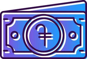 Dram Gradient Filled Icon vector