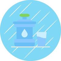 zamzam plano azul circulo icono vector