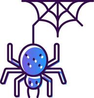 araña degradado lleno icono vector