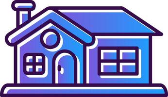 House Gradient Filled Icon vector