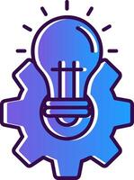Idea Gradient Filled Icon vector
