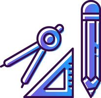 Geometry Gradient Filled Icon vector