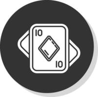 Diamonds Glyph Grey Circle Icon vector