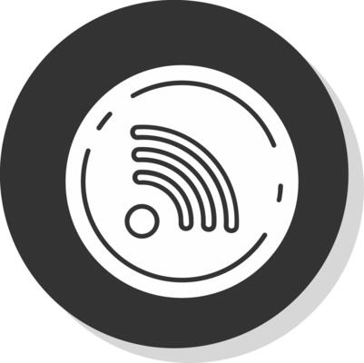 Rss Glyph Grey Circle Icon