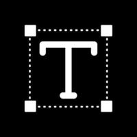 Font Glyph Inverted Icon vector