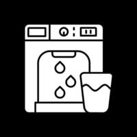 Dispenser Glyph Inverted Icon vector