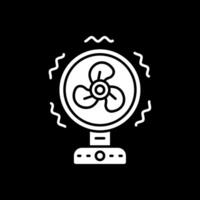 Fan Glyph Inverted Icon vector