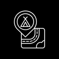 Caming Line Inverted Icon vector