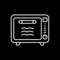 Oven Line Inverted Icon vector