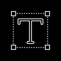 Font Line Inverted Icon vector