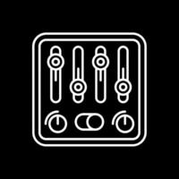 Control Line Inverted Icon vector