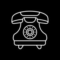 Telephone Line Inverted Icon vector