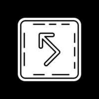 Bounce Glyph Inverted Icon vector