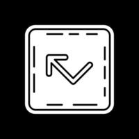 Bounce Glyph Inverted Icon vector