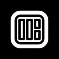 Layout Glyph Inverted Icon vector