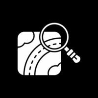 Find Glyph Inverted Icon vector