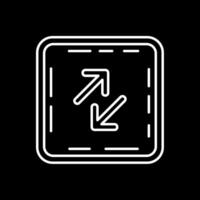 Swap Line Inverted Icon vector