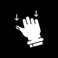 Drag Glyph Inverted Icon vector